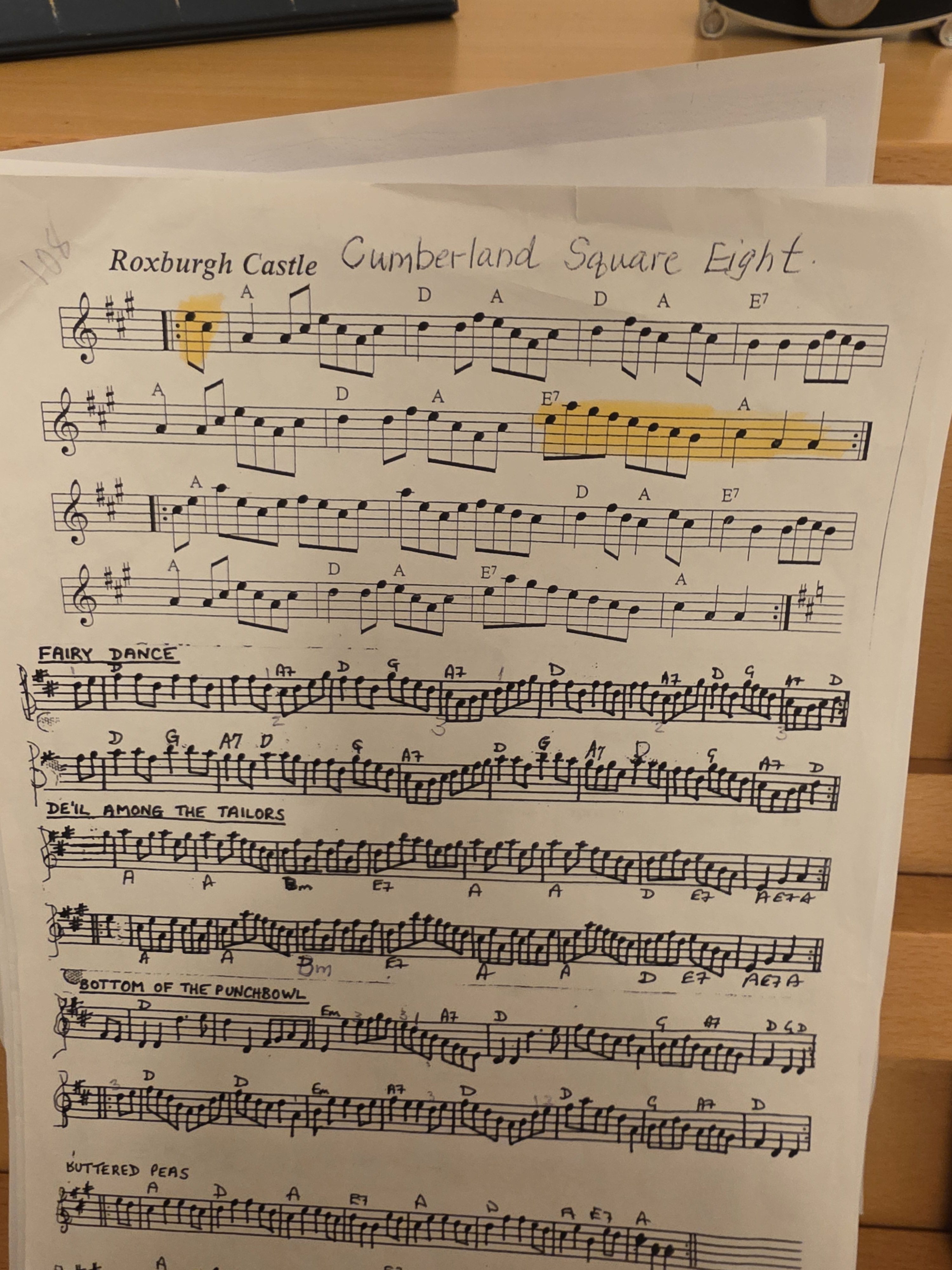 sheet music